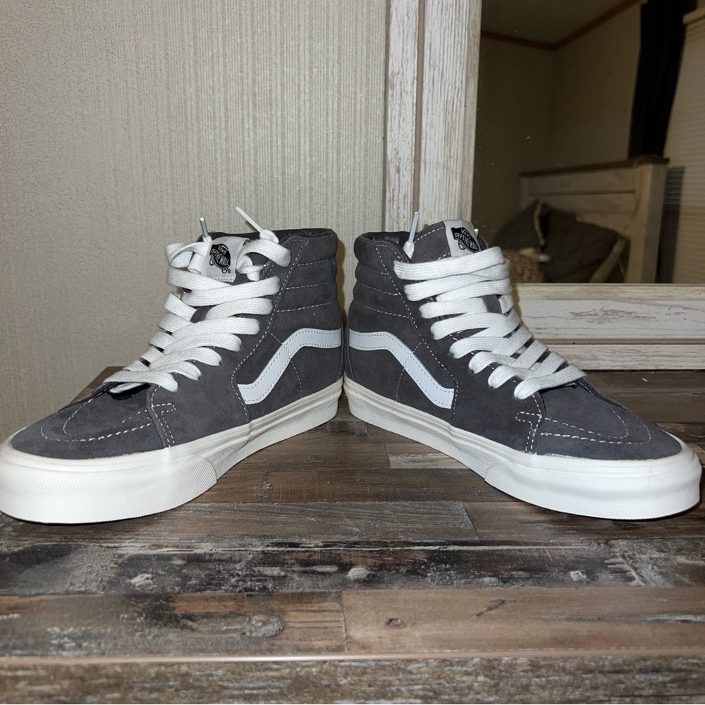 Gray Platform Vans - image 5